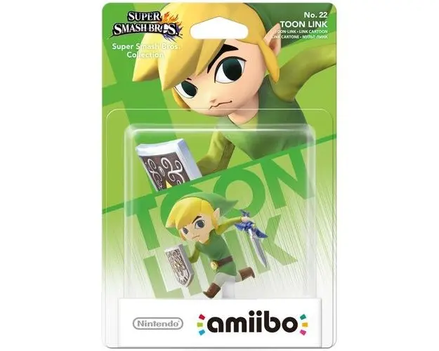 Figurina Amiibo Toon Link No. 22 (Super Smash)