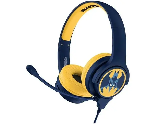 Casti Gaming OTL Interactive Batman, Cu fir, Microfon (Albastru/Galben)