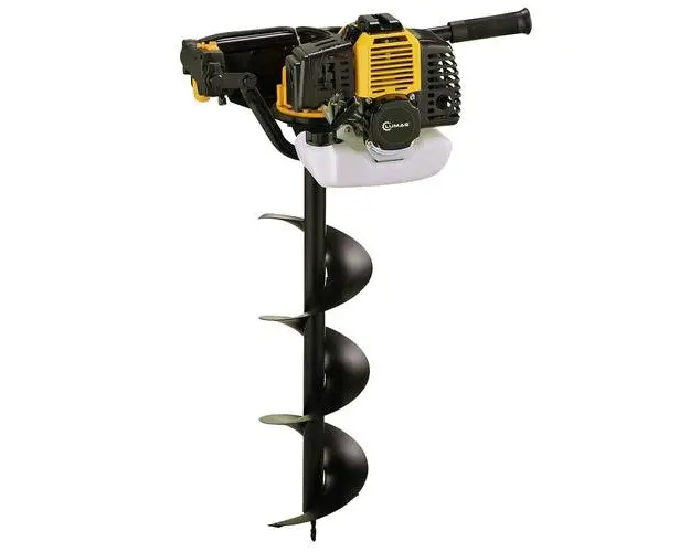 Motoburghiu profesional (foreza pamant) Lumag EB 520G, 52 cc, 2.34 CP, adancime maxima 80 cm, 3 x burghie 100/150/200 mm, benzina