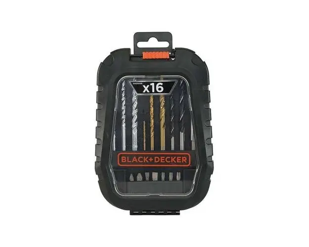 Set mixt pentru gaurit si insurubat Black & Decker A7186-XJ, 12 Piese