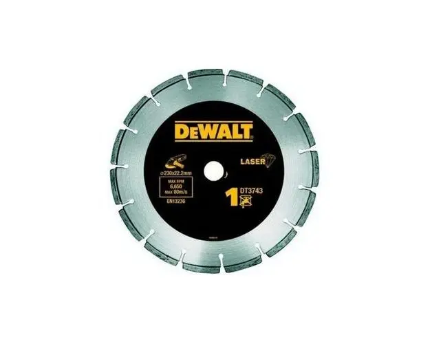 Disc diamantat sudat cu laser pt materiale de contructie si beton, 180mm, Dewalt