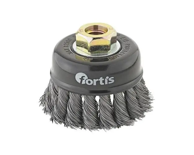 Perie cupa sarma otel Fortis, 65x0.35 mm