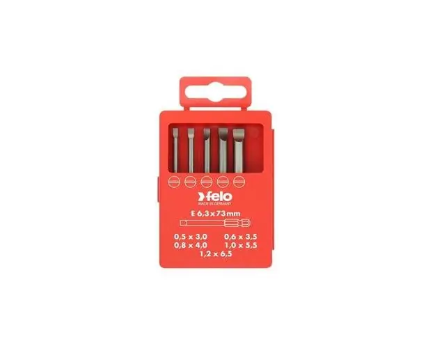 Set de 5 biti industriali drepti Felo 03091716