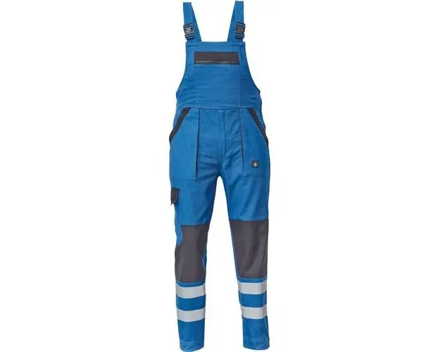 Pantaloni salopeta de lucru din bumbac Cerva Max Neo Rflx, Marime 50