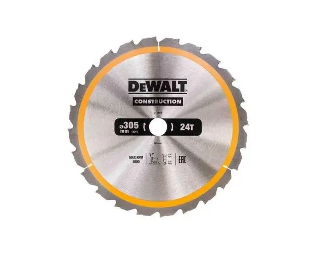 Panza, Dewalt, de fIerastrau circular CONSTRUCTION 305x30, Z 24 DT1958-QZ