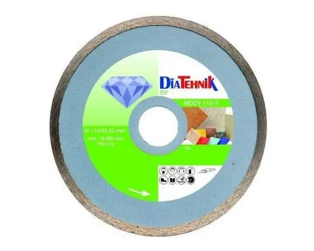 Disc diamantat DiaTehnik DY 115 mm, pentru taiere ceramica