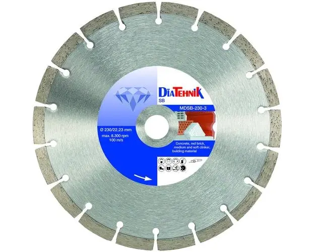 Disc diamantat DiaTehnik SB 125 mm, pentru beton