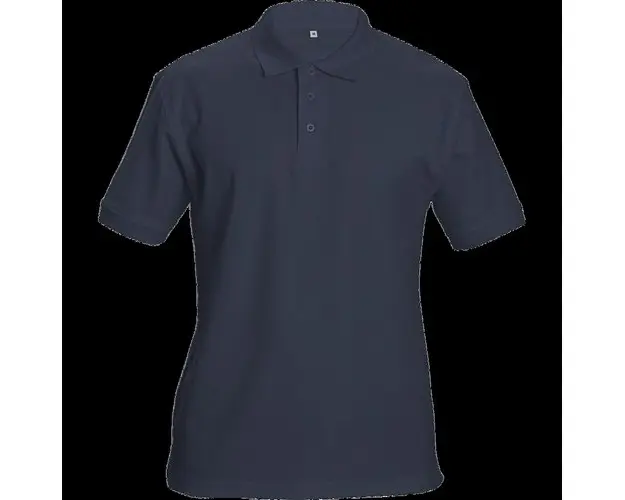 Tricou de lucru polo unisex, material dublu pique Cerva Dhanu marimea XL, Albastru