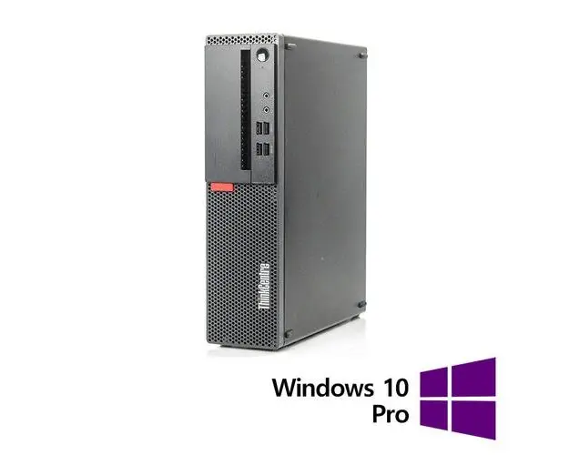Calculator Sistem PC Refurbished LENOVO ThinkCentre M910s SFF, Intel Core i5-7500 3.40GHz, 8GB DDR4, 256GB SSD + Windows 10 Pro