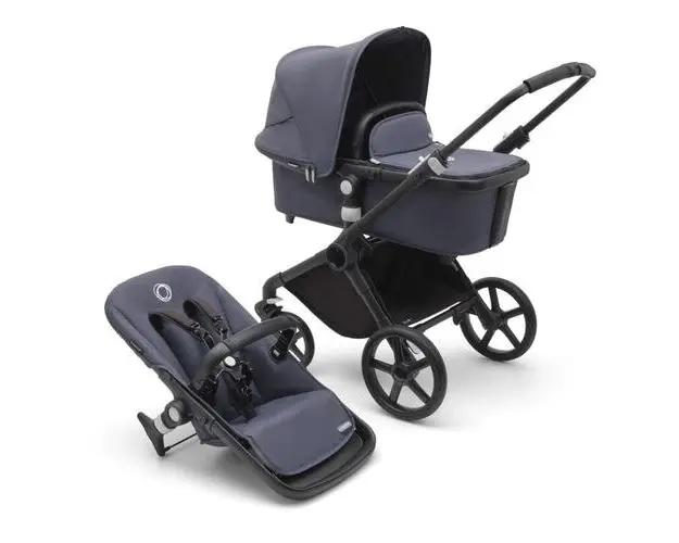 Carucior Bugaboo Fox Cub Black/Stormy Blue 2 in 1
