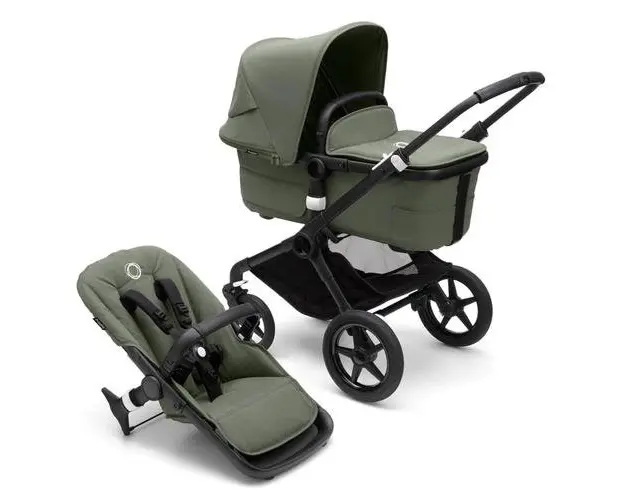 Carucior Bugaboo Fox 3 Black/Forest Green 2 in 1