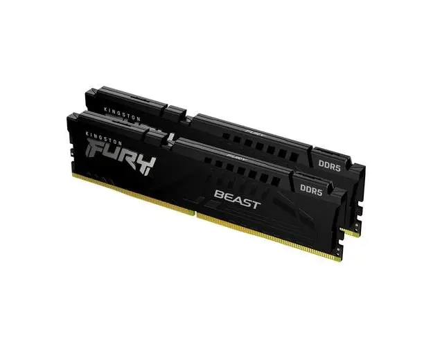 Memorie Kingston FURY Beast Black 32GB(2x16GB) DDR5 6000MHz CL30 KF560C30BBK2-32 - XMP