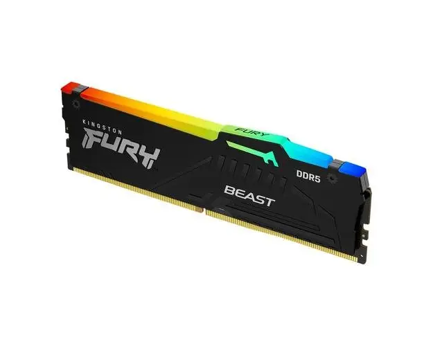 Memorie RAM, Kingston, FURY Beast RGB, DDR5, 16 GB, 6000 MHz, PC5-48000, CL30