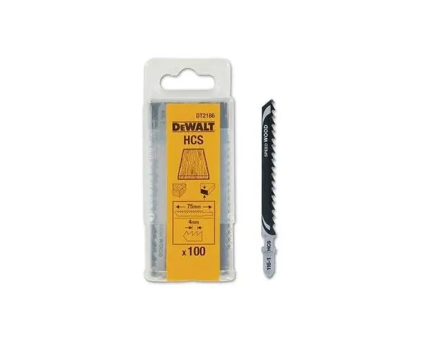 Set lame HCS Dewalt DT2186-QZ, Taiere lemn, 60 x 100 mm, 100 Bucati