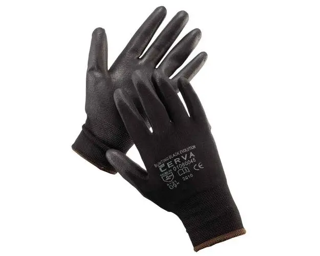 Set manusi CERVA, 12 bucati, Marimea XL (Negru)