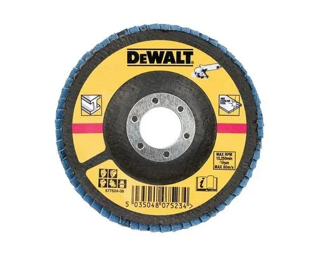 Disc lamelar pentru metal, 36 GR, 125 mm, DT3308-QZ, Dewalt