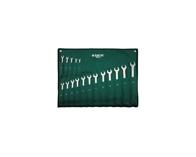 Set de chei combinate, Sata 08018, 6-22 mm, 17 Piese