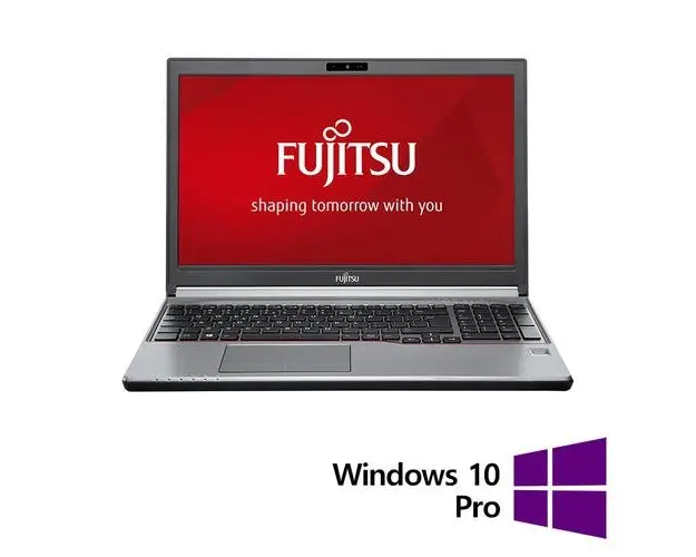Laptop Refurbished FUJITSU SIEMENS Lifebook E756, Intel Core i5-6200U 2.30GHz, 16GB DDR4, 256GB SSD, 15.6 Inch Full HD, Webcam, Tastatura Numerica + Windows 10 Pro