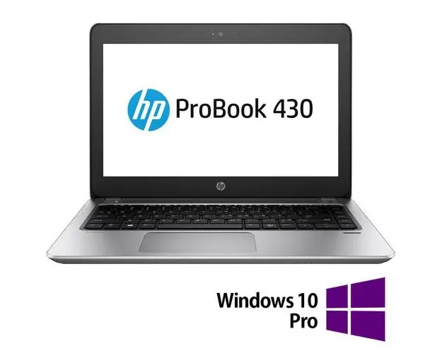 Laptop Refurbished HP ProBook 430 G4, Intel Core i5-7200U 2.50GHz, 8GB DDR4, 128GB SSD, 13.3 Inch, Webcam + Windows 10 Pro