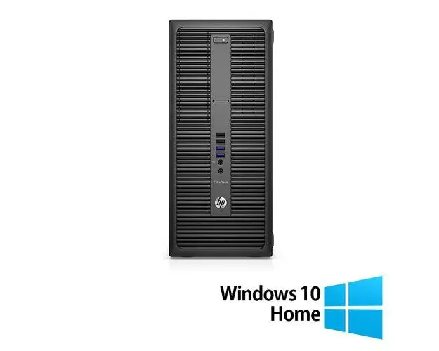 Calculator Sistem PC Refurbished HP 800 G2 Tower, Intel Core i5-6500 3.20GHz, 16GB DDR4, 256GB SSD + Windows 10 Home