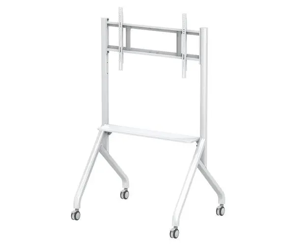 Stand TV, universal, reglabil inaltime, raft inclus, 65 - 100 inch, Techly ICA-TR53LW, Alb