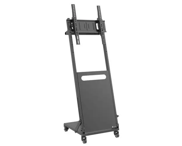 Stand TV mobil pe roti, multifunctional, 25 - 55 inch, reglabil, Techly ICA-TR54, Negru