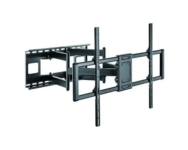 Suport TV de perete, LCD / LED, 60-120 inch, brat dublu, extensibil, Ultra Slim, Full-Motion, Techly ICA-PLB 189B, Negru