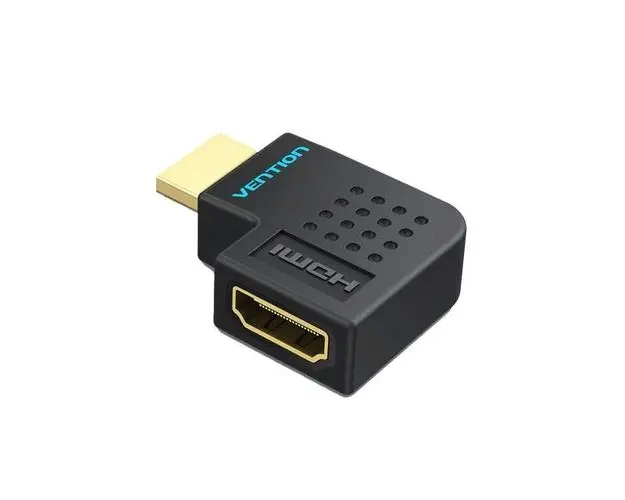 Adaptor HDMI Vention AIPB0, HDMI la 90 grade laterala, HDMI 2.0 ,4K la 60Hz (Negru)