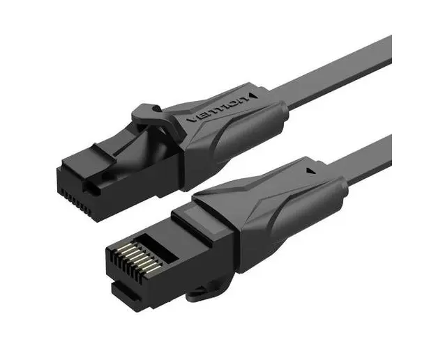 Cablu plat Vention Cat6 UTP Ethernet RJ45, 8m, Negru
