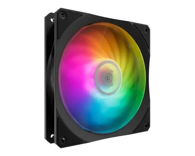 Ventilator Cooler Master Mobius 140P ARGB, iluminare RGB, 140 mm, 1900 rpm, PWM (Negru)
