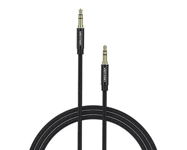 Cablu audio Vention BAWBF, Jack 3,5mm, 1m (Negru)