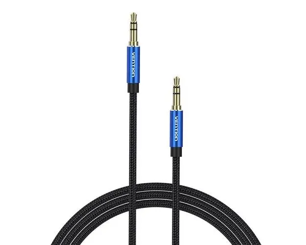 Cablu audio Vention BAWLF, Jack 3,5 mm, 1 m (Negru/Albastru)