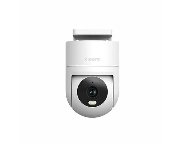 Camera de supraveghere exterior Xiaomi CW300, 4MP, 2.5K, 2560x1440, Full-color, detectare AI, IP66, microfon si difuzor, Cablu + Wi-Fi (Alb)