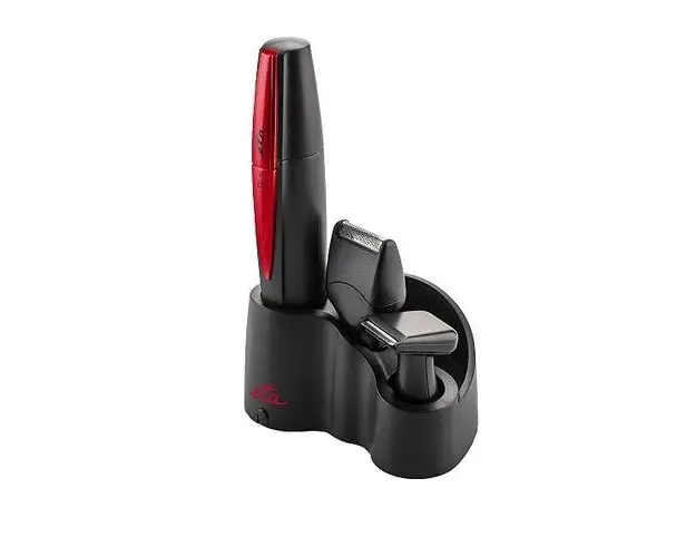 Trimmer pentru indepartarea parului nedorit din nas si urechi ETA Luis 4341 90000, 3 capete, lame din otel inoxidabil (Negru)