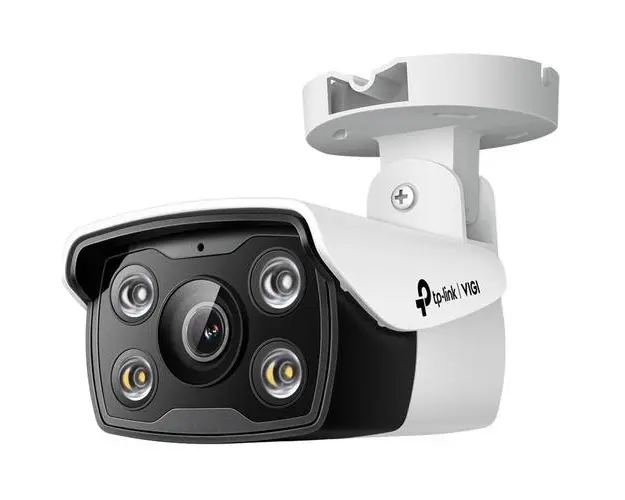 Camera de supraveghere TP-Link VIGI C330(6mm), 3MP HD, PoE, detectare inteligenta, full-color night vision, microfon integrat, suport ONVIF, IP67, control de la distanta (Alb)