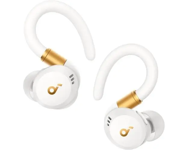 Casti True wireless Anker Soundcore Sport X20, Tehnologie Noise Cancelling, Bluetooth 5.3, IP68, Deep Bass (Alb_