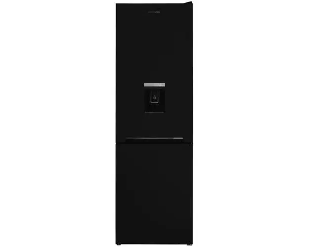 Combina frigorifica Heinner HCNF-V291BKWDE++, 294 l, No Frost, Clasa E, Dozator de apa, Display interior, Freezer Shield, control electronic, Iluminare LED, H 186 cm (Negru)