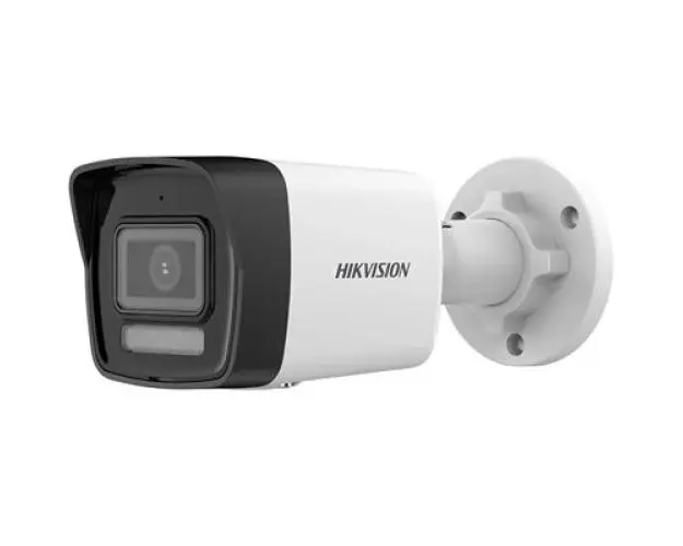 Camera supraveghere IP exterior Hikvision DS-2CD1083G2-LIUF(2.8MM), 8 MP, Smart Hybrid cu LED alb si IR 30 m, 2.8 mm, slot card, microfon, PoE
