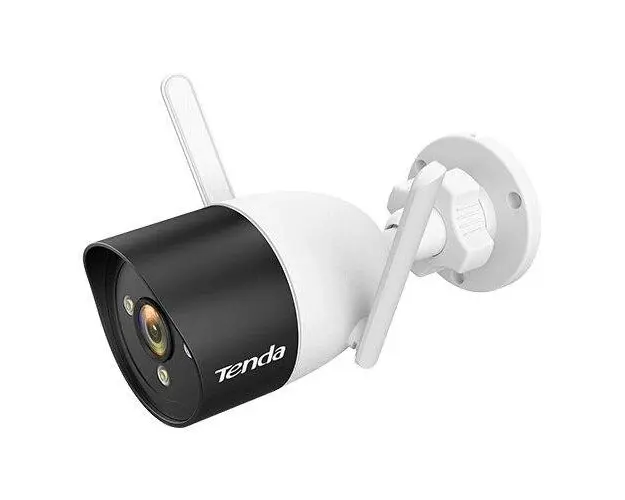 Camera de supraveghere Tenda CT6 Wi-Fi, 2K, vizibilitate nocturna color, detectarea miscarilor, trimitere notificari, alarma sonora si luminoasa, canal audio bidirectional, control vocal, stocare card micro-SD si cloud
