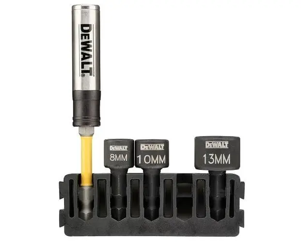 Set de capete cu impact si prindere magnetica pentru biti 1/4inch, DeWalt