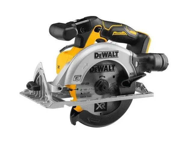 Fierastrau circular fara perii, 165 mm, 18 V, fara acumulator si incarcator, DCS565N-XJ, Dewalt