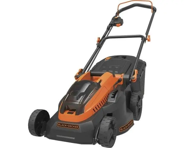 Masina de tuns iarba/gazon Black & Decker CLM3825L2, 36 V, Latime taiere 380 mm, Cos colector 35 L + 2 Acumulatori 2.5 Ah