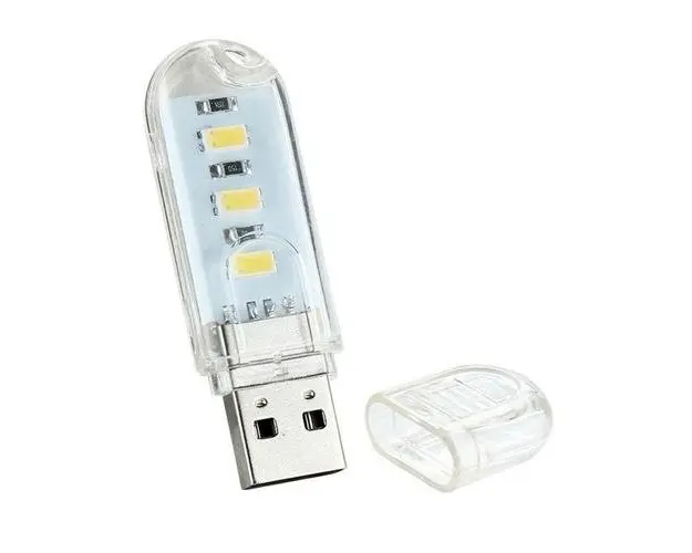 Minilampa USB AndrexNET, 3 leduri, lumina calda