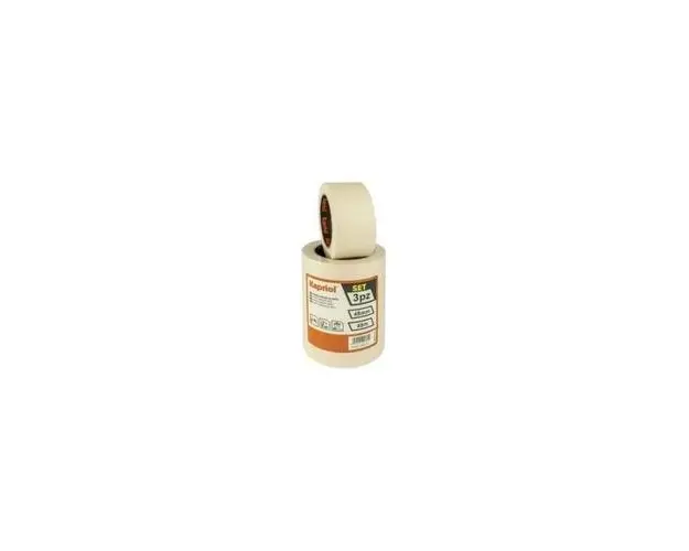 Set 3 bucati banda adeziva hartie Kapriol KAP-25761, 48 mm x 45 m