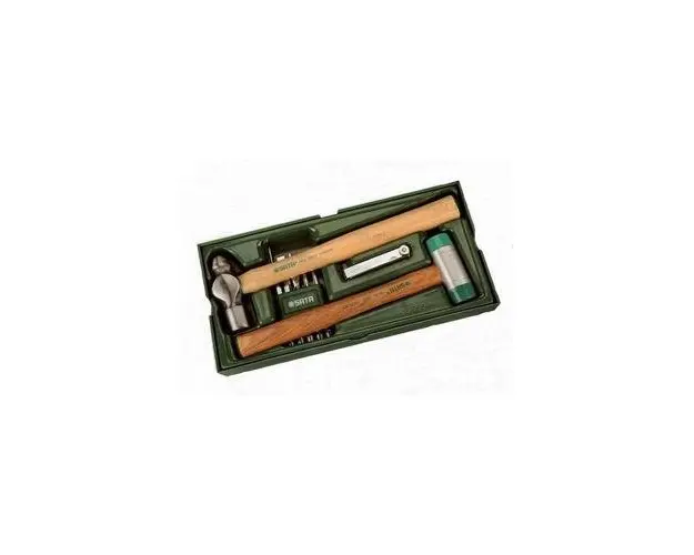 Trusa unelte 4 piese (2 ciocane, 1 set punctatoare, 1 set lere), Sata ST09932A