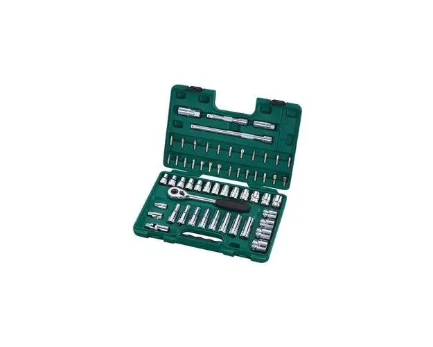 Trusa capete chei tubulare 1/2inch, (10-32mm) + accesorii, 58 piese, Sata