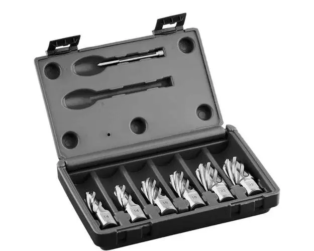Set 6 carote Euroboor HSS, 30 mm, Ø 14/18/22 mm + pin centrare IBC.70