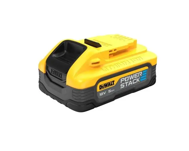 Baterie, DeWALT, PowerStack,18V Li-Ion 5.0Ah, Galben/Negru