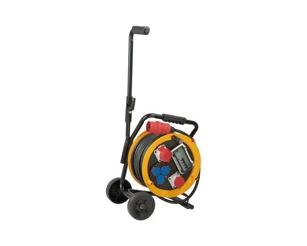 Derulator Brobusta cu carucior CEE 2 FI, IP44, 30m, H07RN-F 5G4.0, Brennenstuhl