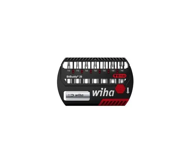 Set de biti TY BitBuddy 29mm Phillips, Pozidriv, Torx 9 piese Wiha 42137